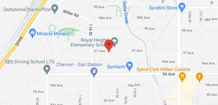 map of 11680 97 AVENUE